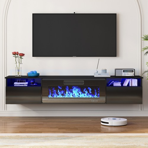 Dishup floating fireplace - floating,